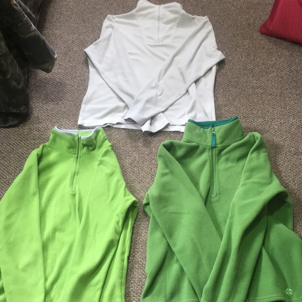 Three pullover jackets